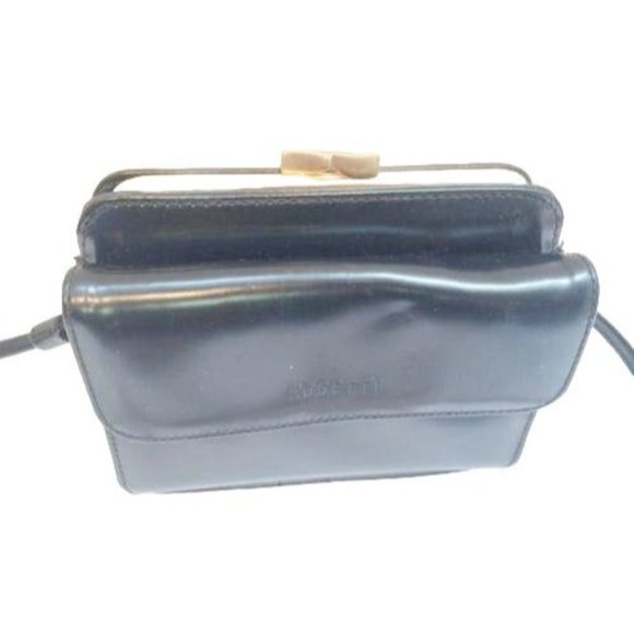 Rosetti Faux Leather Vinyl Handbag Shoulder Small Black Bag Crossbody Organizer - Picture 3 of 9